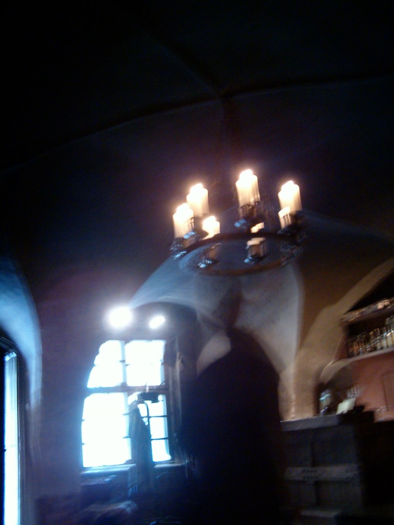 This photo was taken in the same "empty" room. This image (that looks female to me) is looking directly towards the table of unfolding drama. 